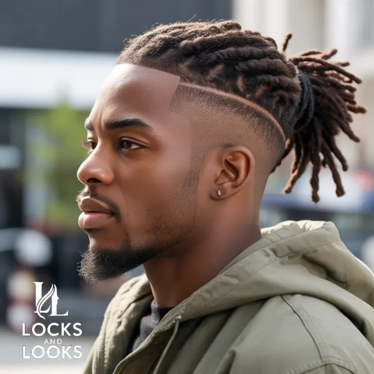 Dread Bun with Fade