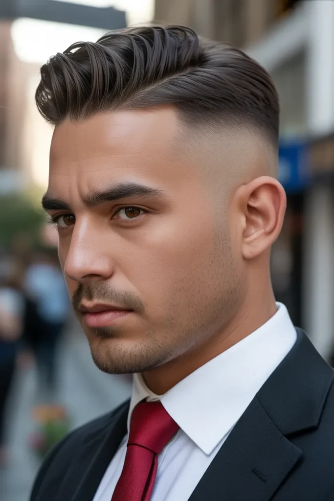 Drop Fade Comb-Over
