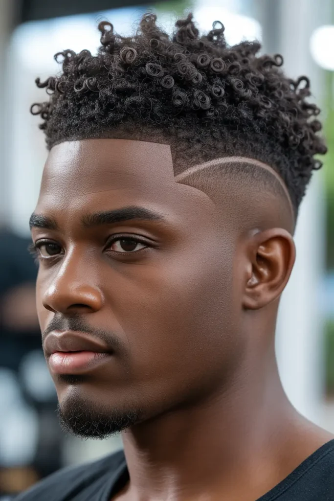 Drop Fade with Curls