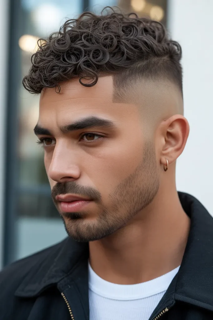 Drop Fade with Defined Curls