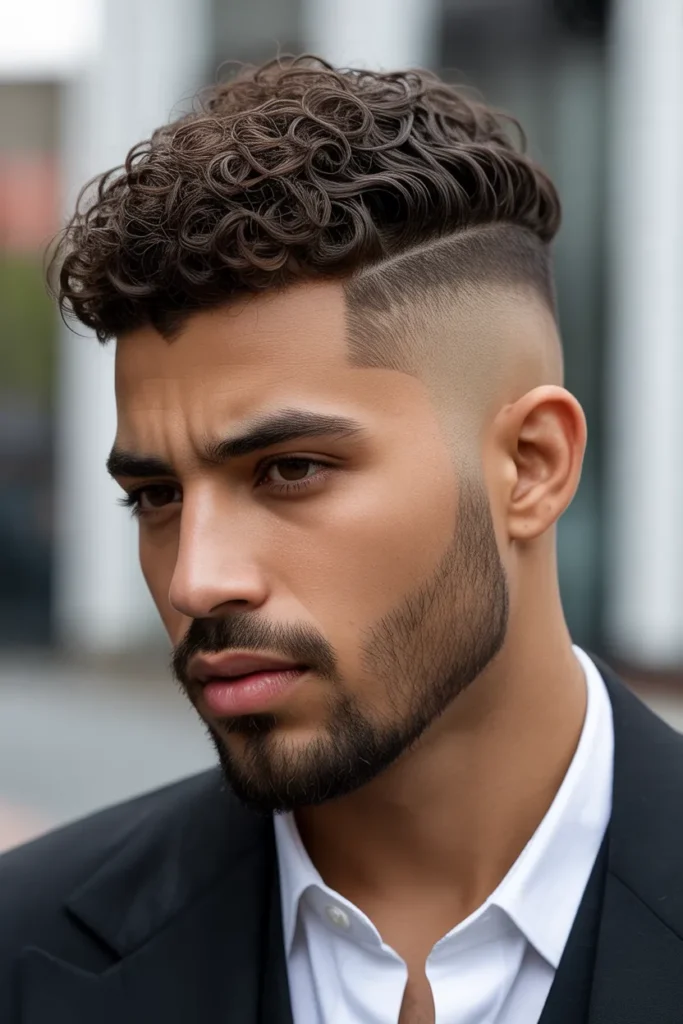 Drop Fade with Defined Curls