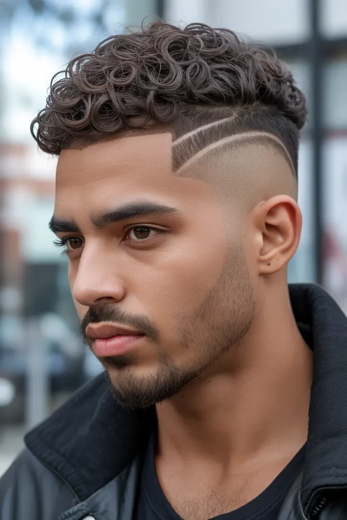 Drop Fade with Sponge Curls