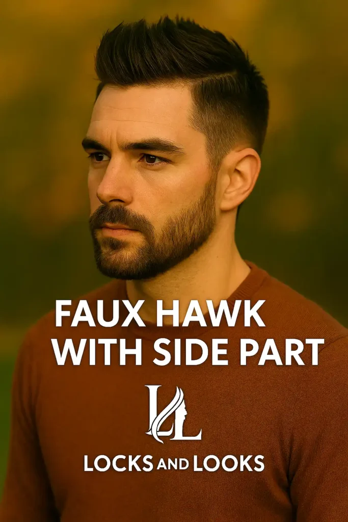 Faux Hawk with Side Part