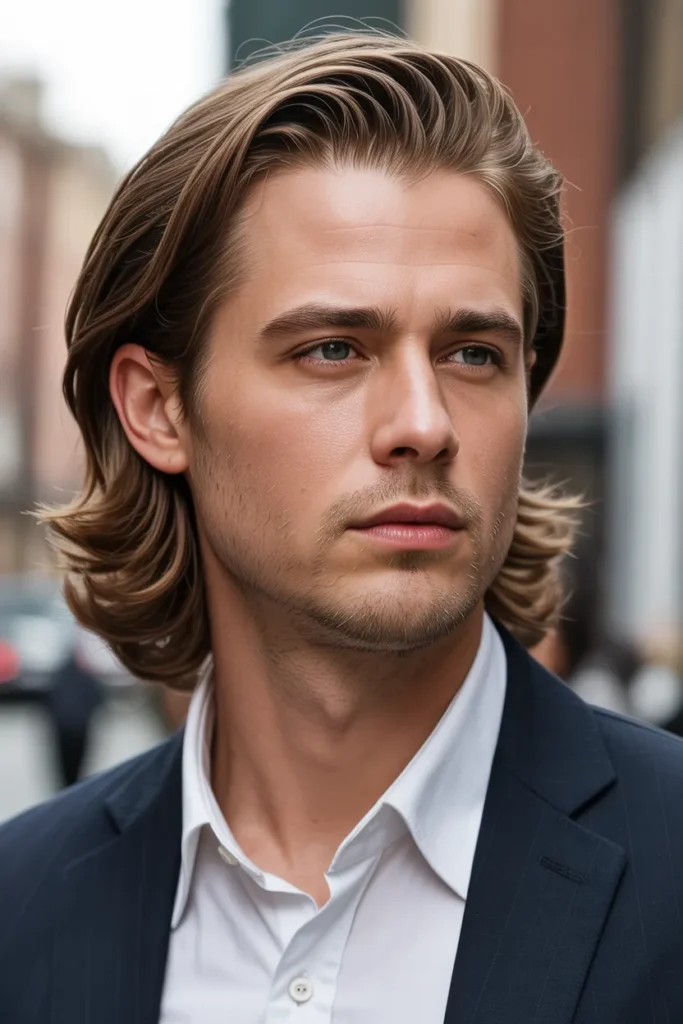 Flowing Medium Cut with Tucked Sides