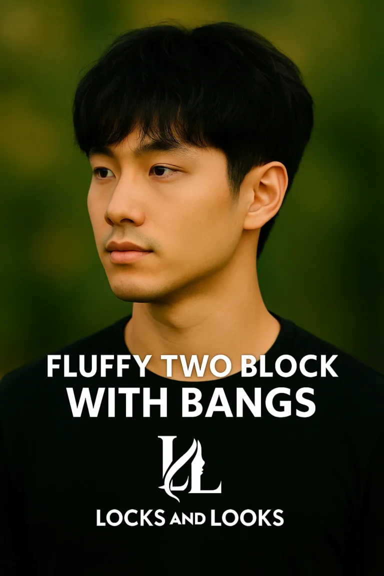 Fluffy Two Block with Bangs