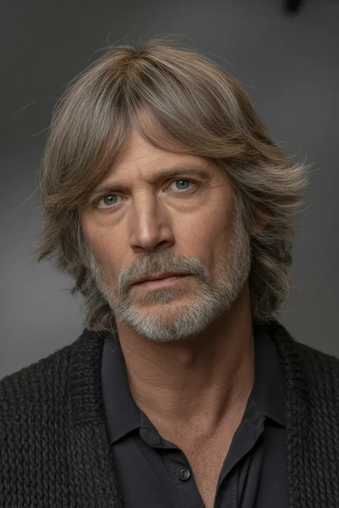 Grown-Out Shag with Natural Part