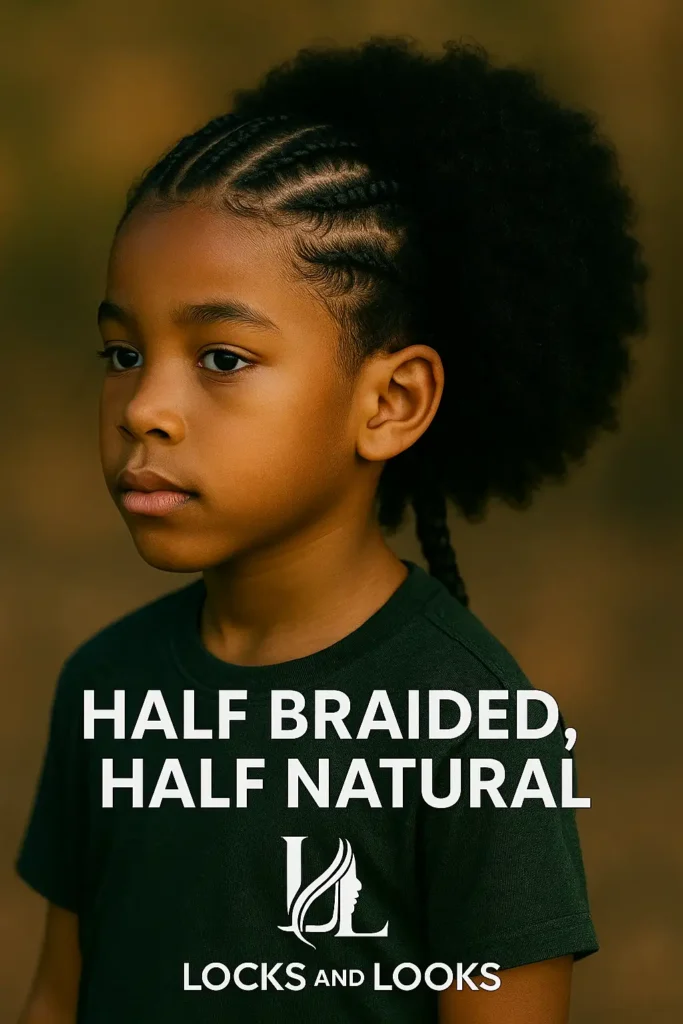 Half Braided,Half Natural