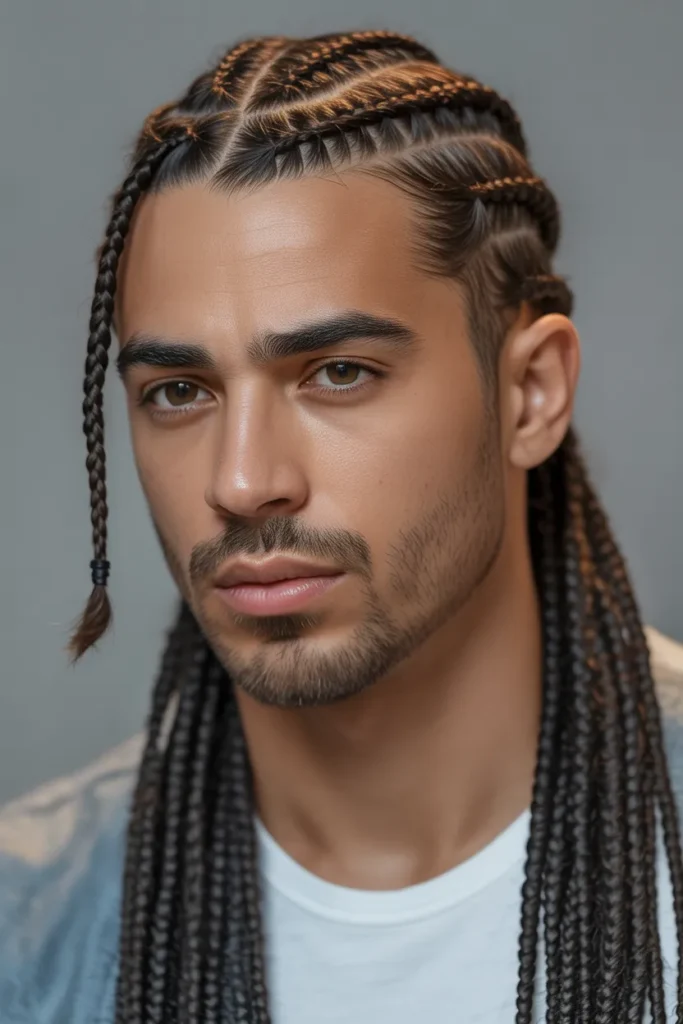 Half-Up, Half-Down Braids