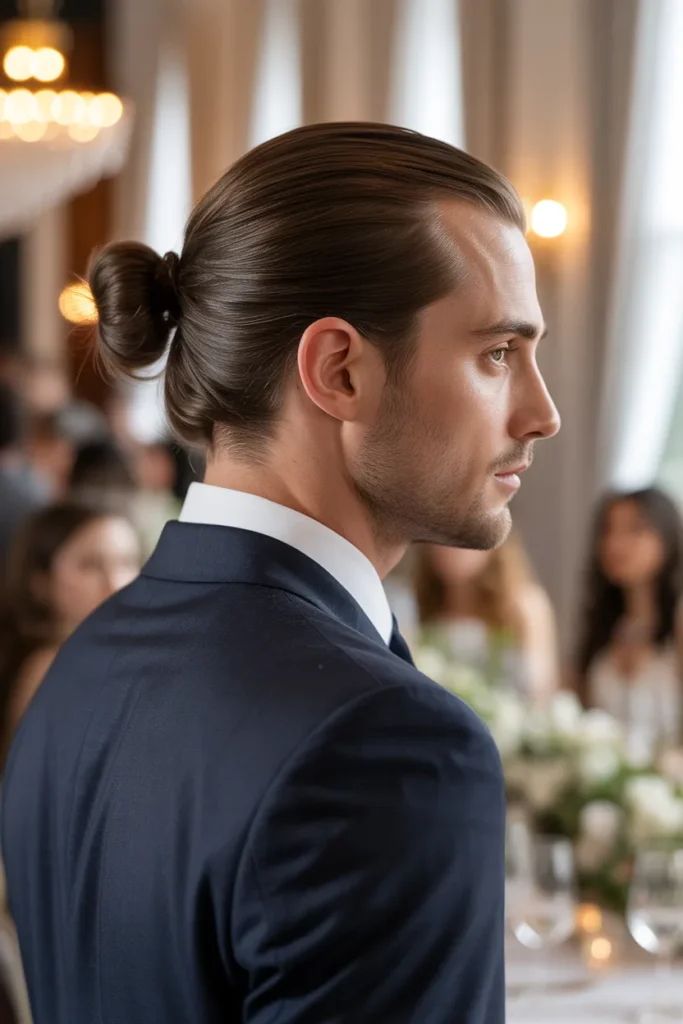 Half-Up Man Bun