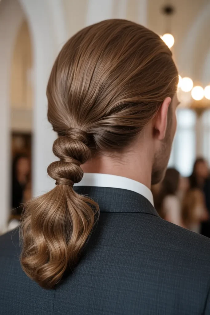 Half-Up Twist with Low Pony