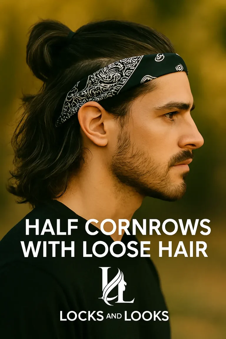 Half-Up with Bandana Wrap