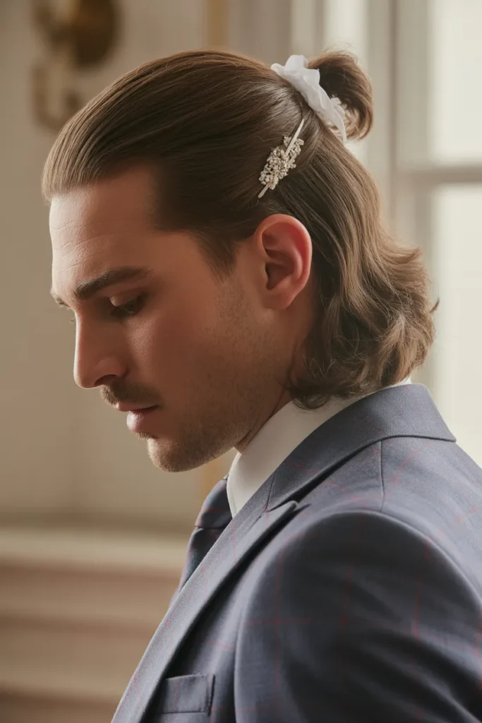 Half-Up with Hair Accessories