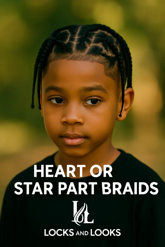 Heart or Star Part Braids