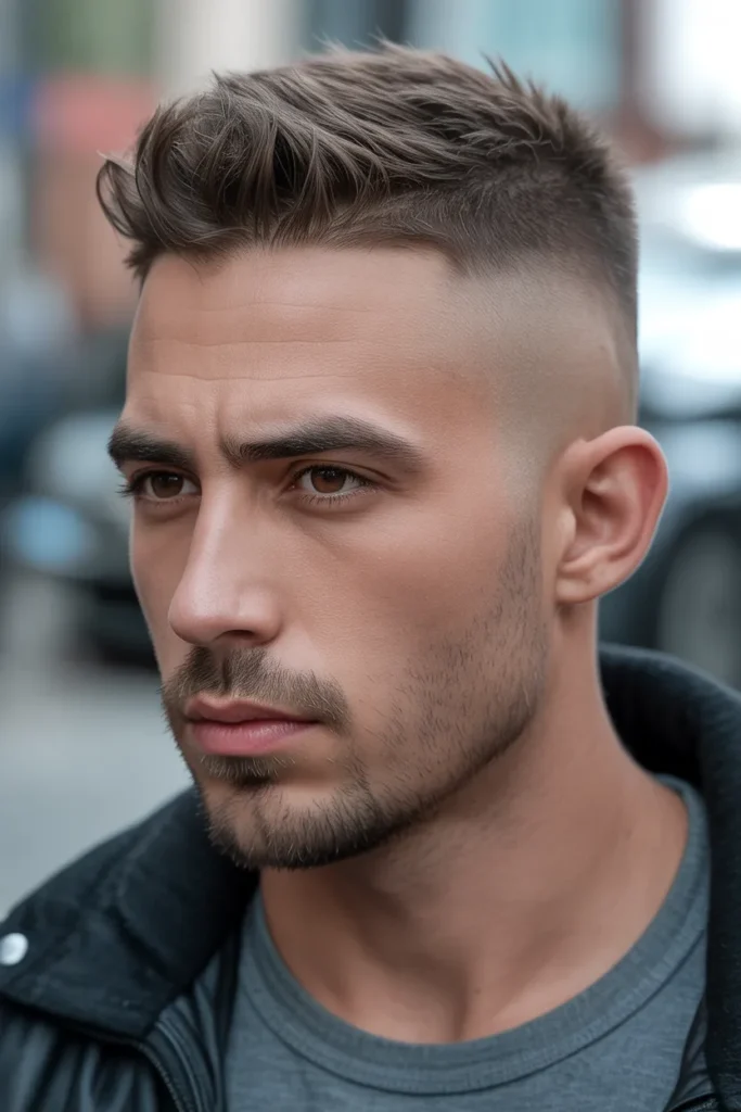 High Fade with Choppy Texture