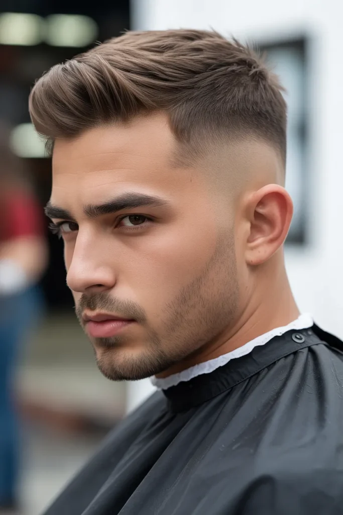 High Fade with Sharp Line-Up