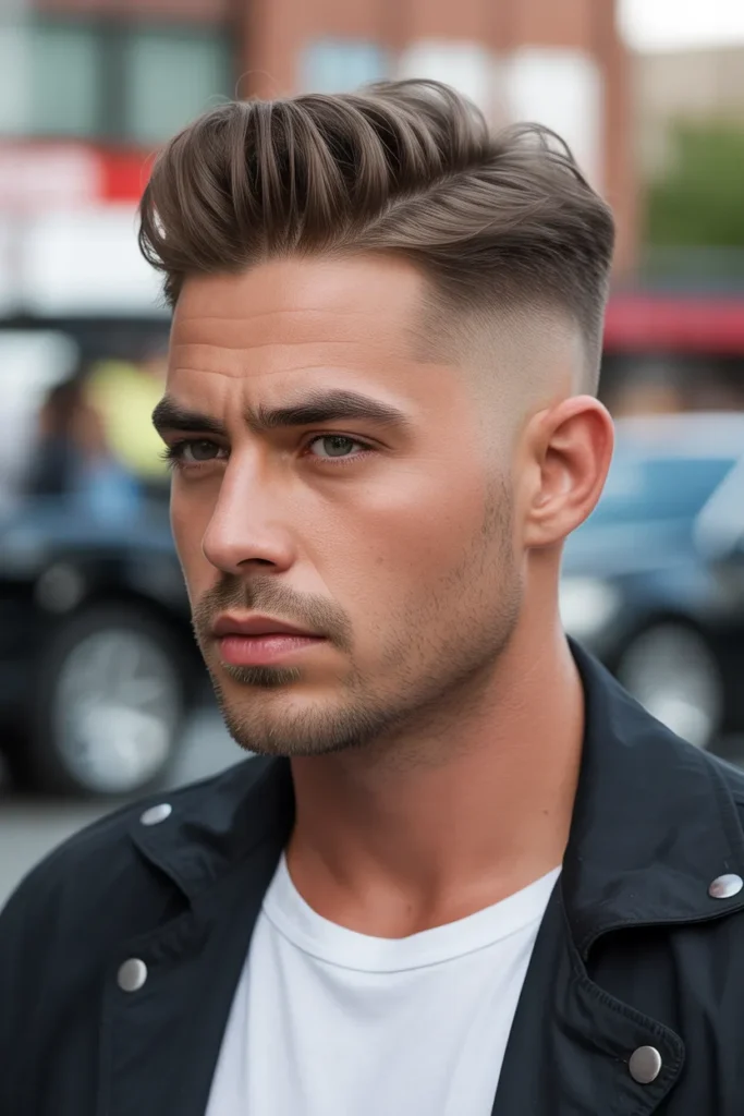 High Taper with Pompadour