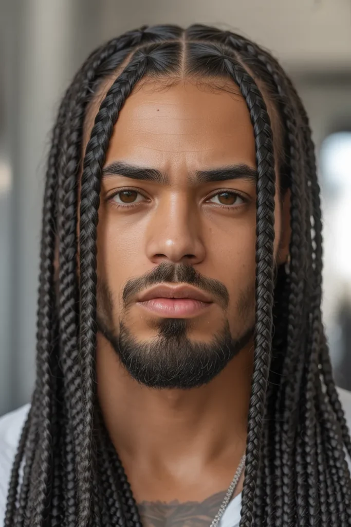 Jaw-Length Box Braids