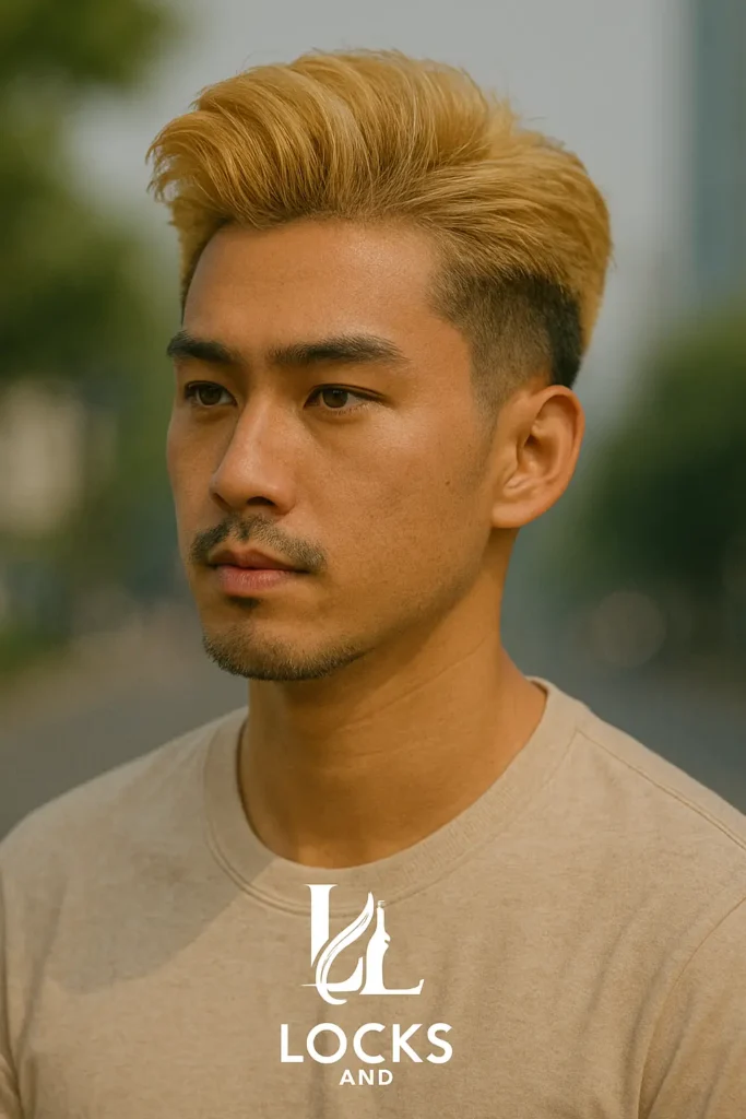 K-Pop Blonde Quiff