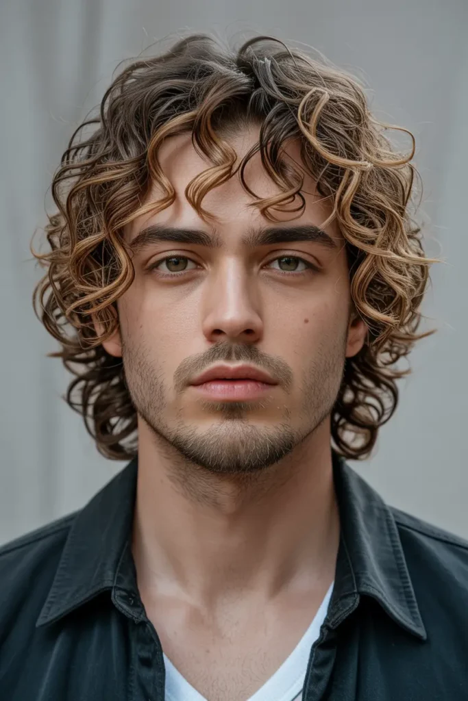 Kinky Medium-Length Hair