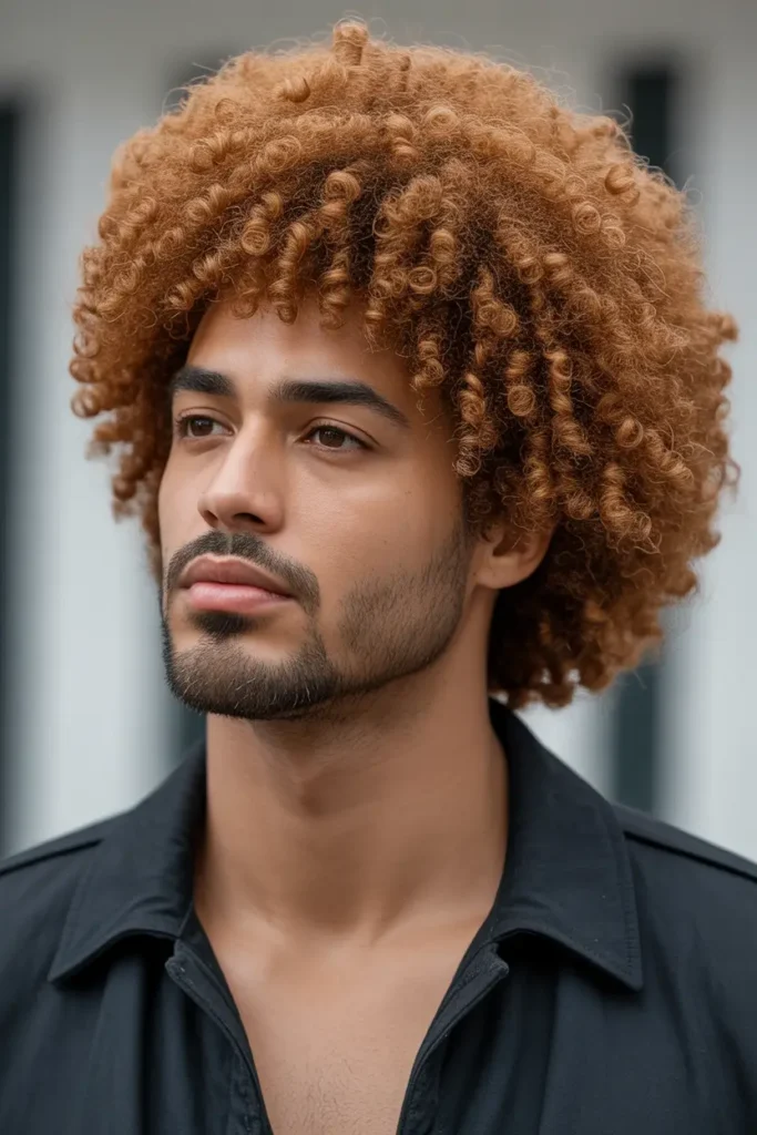 Layered Afro Medium Length