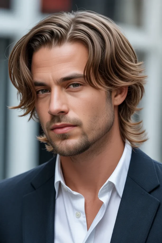 Layered Medium-Length Comb-Over