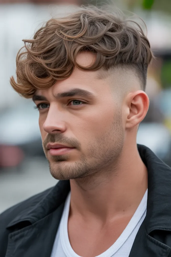 Layered Wavy Top with Neck Taper