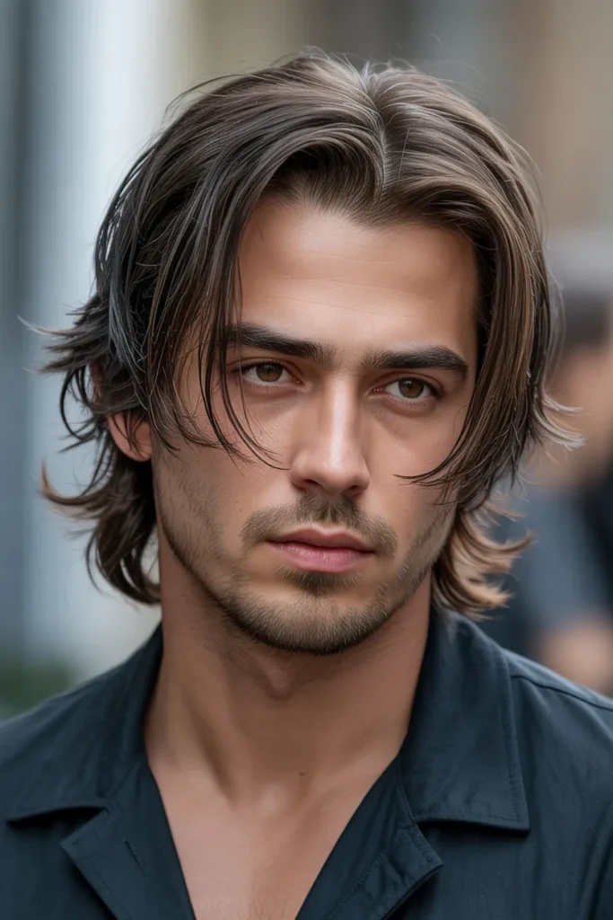 Long Top with Razor Textured Ends