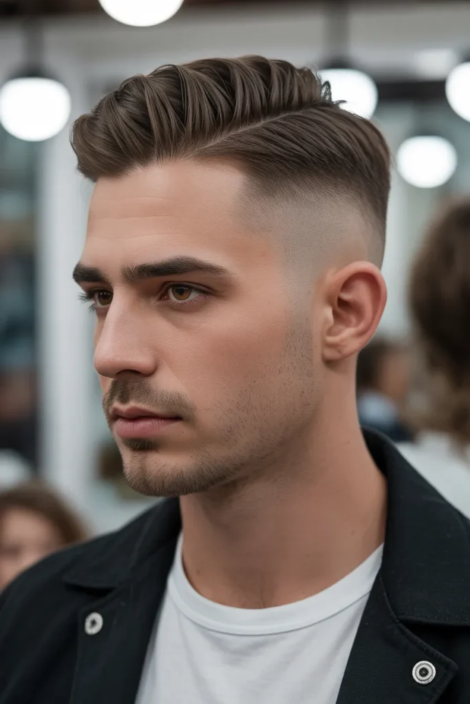 Low Fade with Comb Over