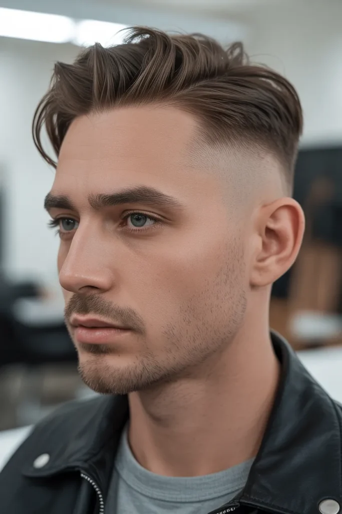 Low Fade with Medium Top