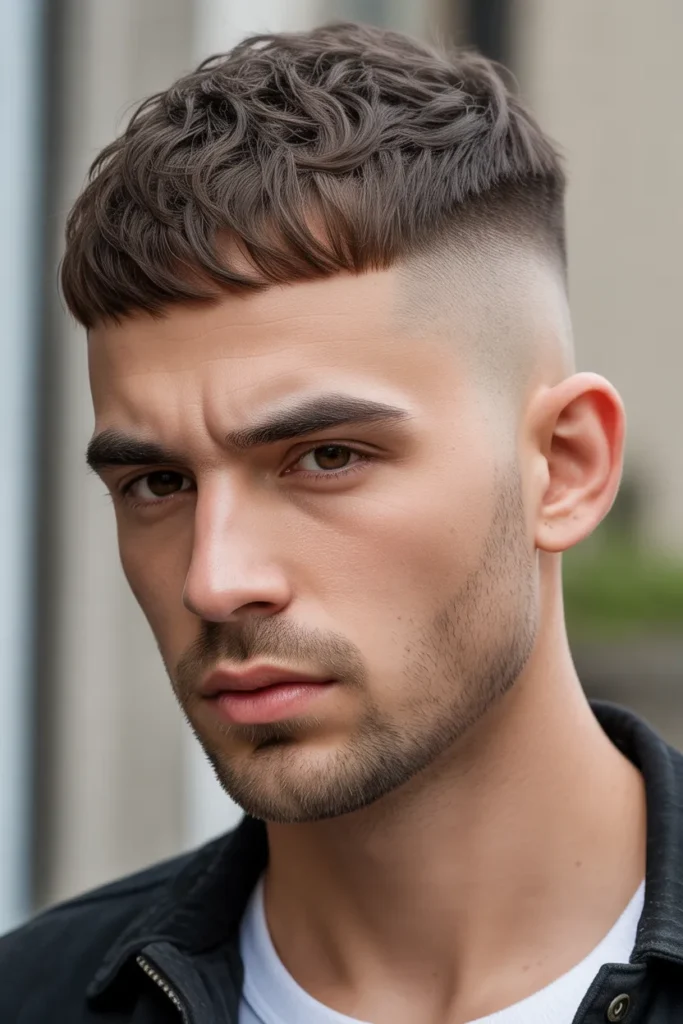 Low Fade with Textured Crop