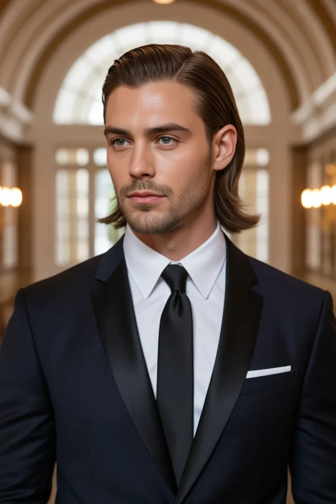 Low Half-Up Tie