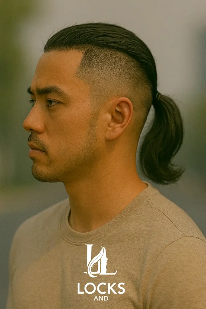 Low Ponytail with Fade