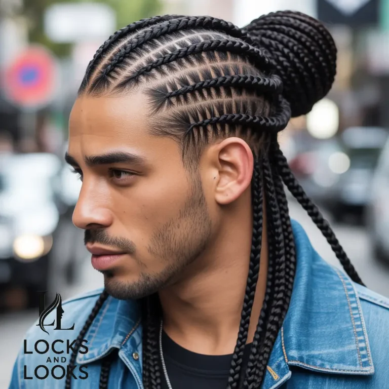 Man Bun with Braids