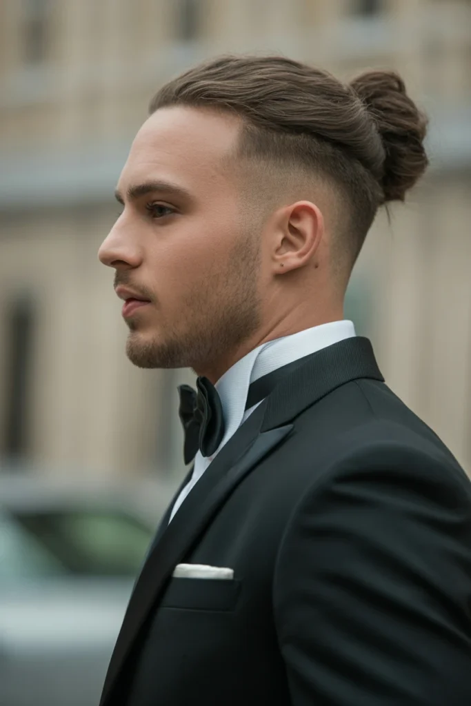 Man Bun with Fade