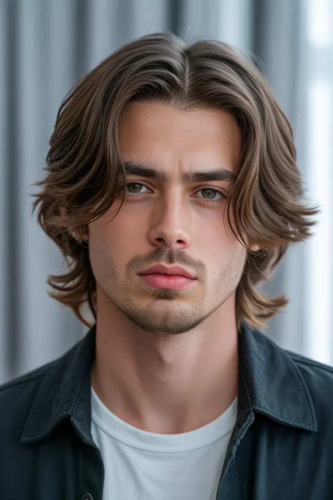 Medium-Length Curtain Haircut