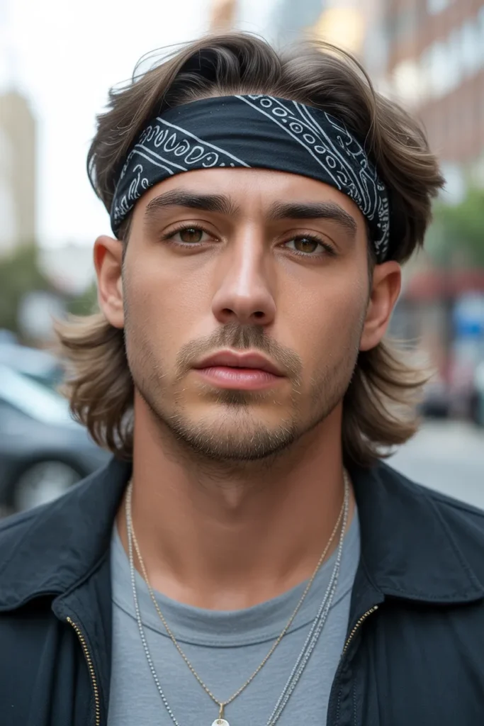 Medium Length with Bandana