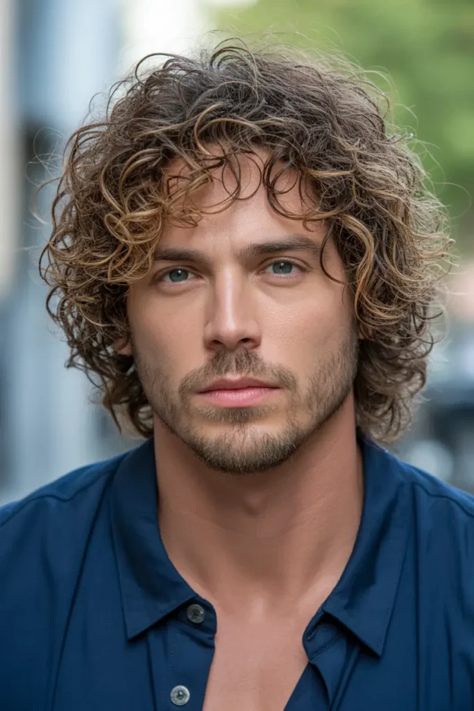 Messy Curly Medium Top