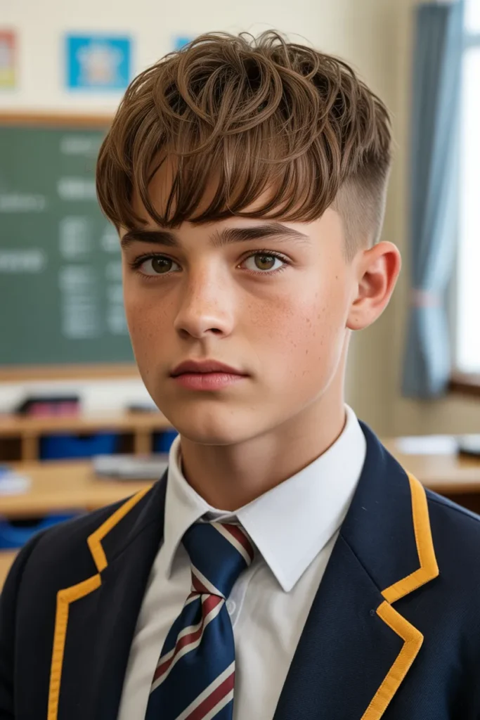 Messy Fringe with Short Back