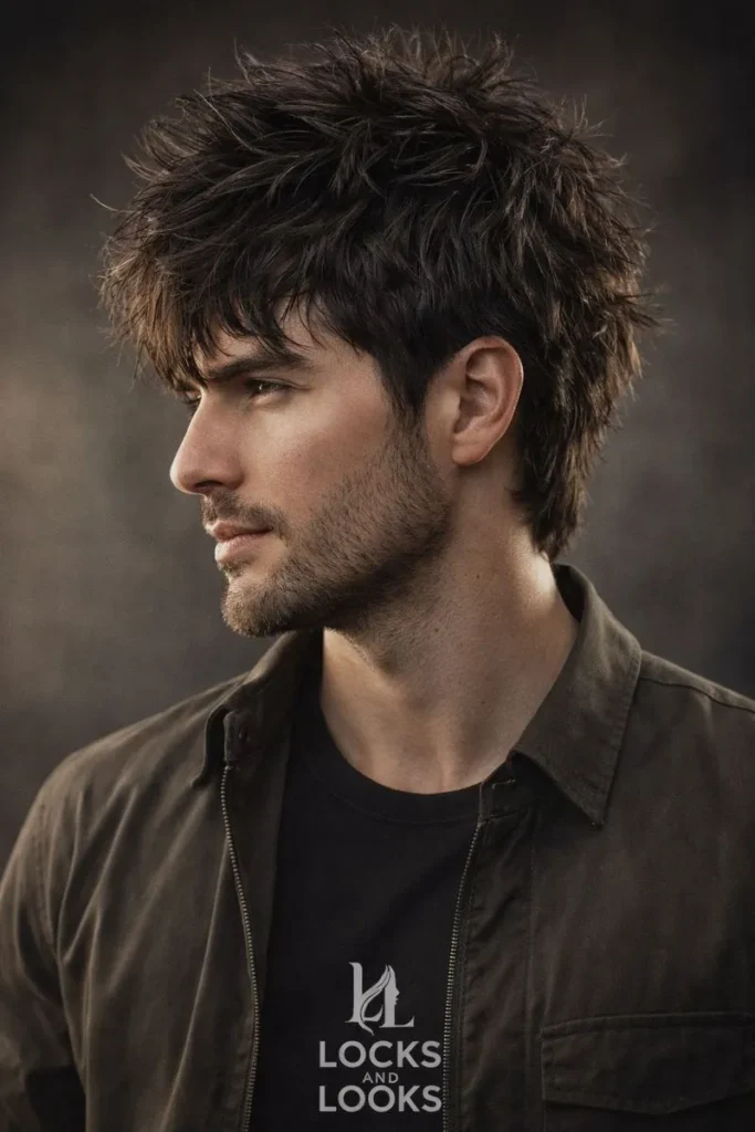 Messy Shag with Tapered Neckline