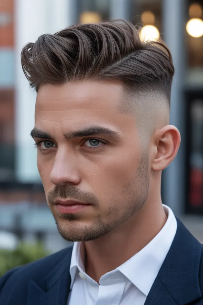 Mid Fade Pompadour