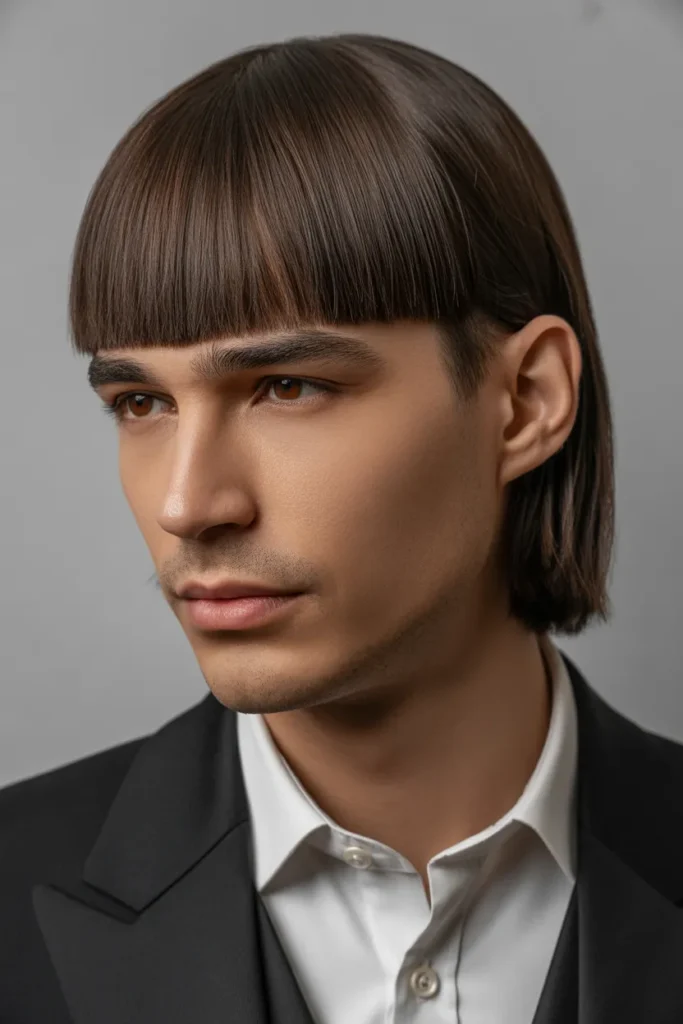 Mid-Length Straight Bangs