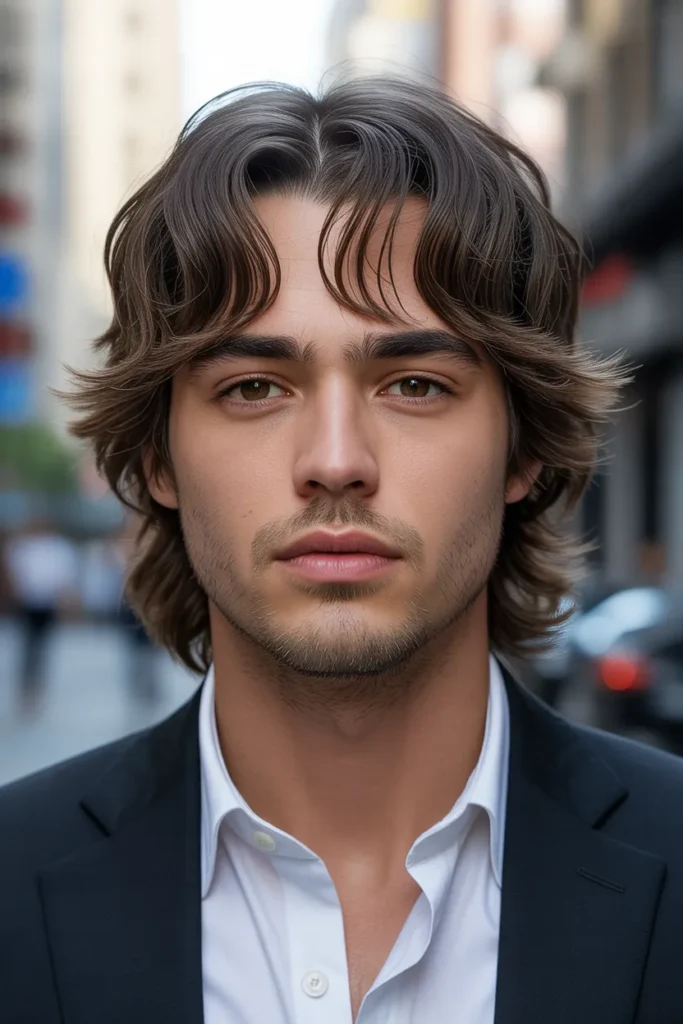 Middle Part Curtain Bangs