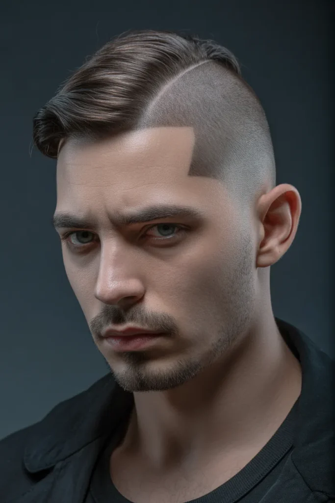 Middle Part Undercut