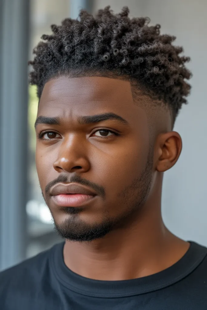 Mini Afro with Defined Curls