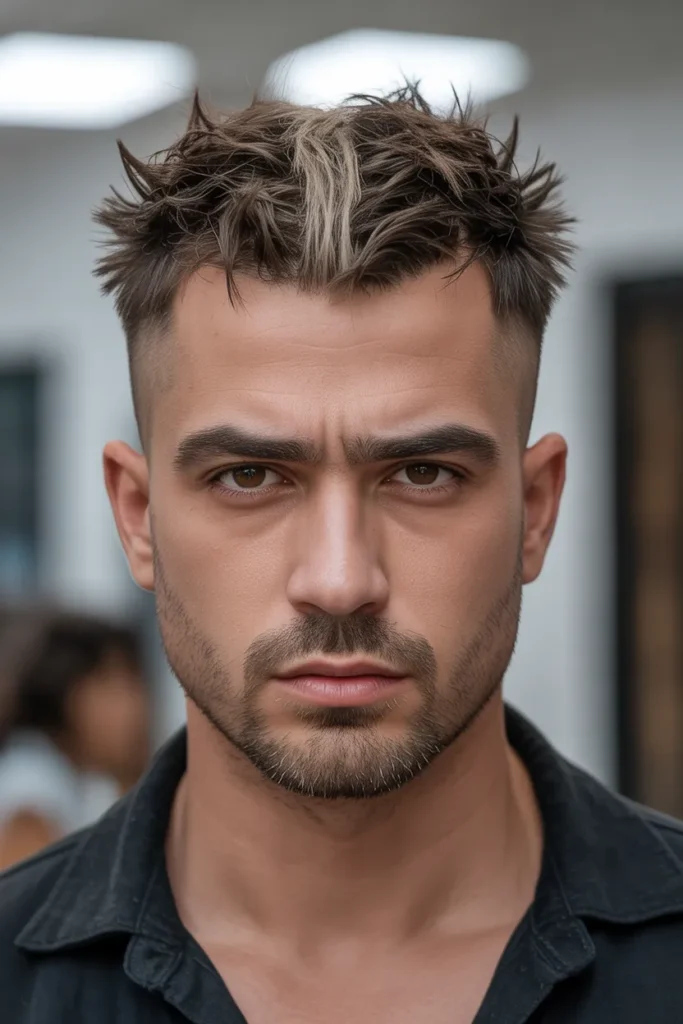 Mohawk-Inspired Messy Cut