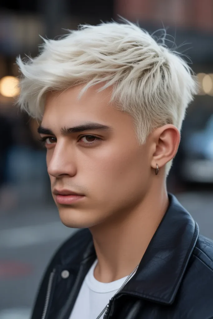 Platinum Crop with Texture