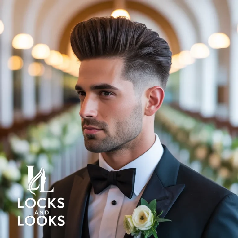 Pompadour with Mid Fade