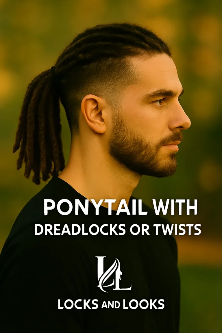 Ponytail with Dreadlocks or Twists