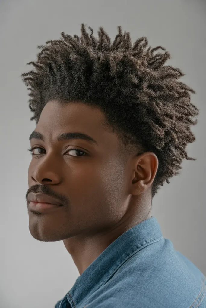 Protective Afro with Defined Shape