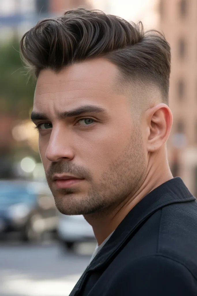 Quiff with Taper Fade